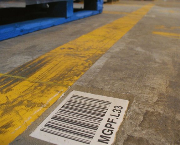 inotec Barcode Bodenmarkierung Floortag Line