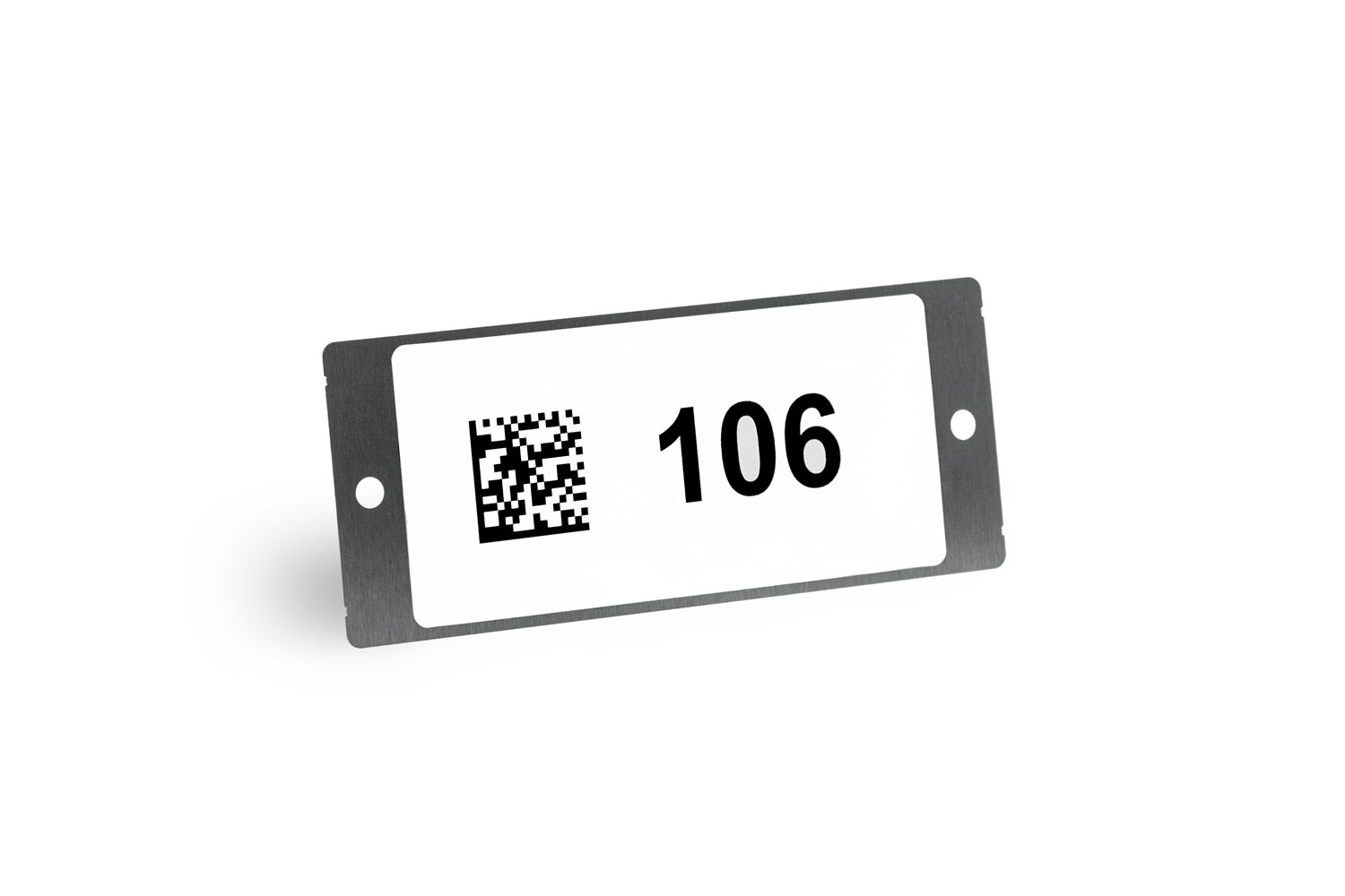inotec Barcode Label Ceralabel Keramik Bild von Barcode-Etikett aus Keramik für extreme Temperaturen