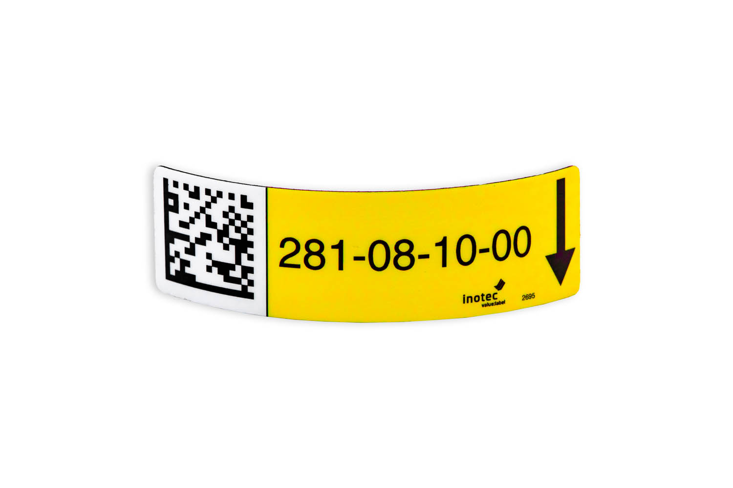inotec Barcode Label Diomagnetic magnetisches Etikett Bild von inotec Diomagnetic Etikett in gelb aus Magnetfolie