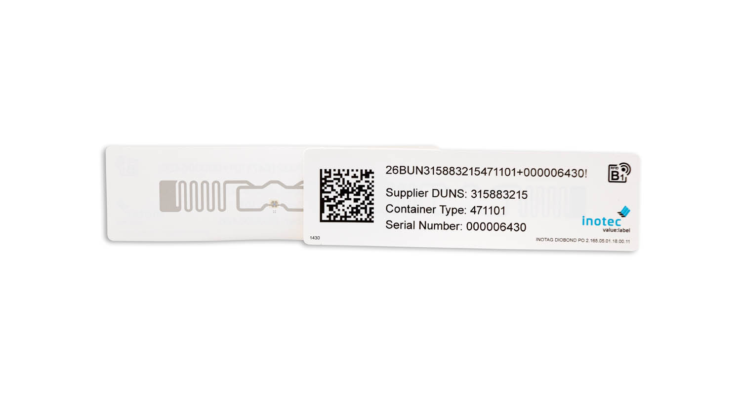 Bild von inotag diobond Inmould Etikett RFID